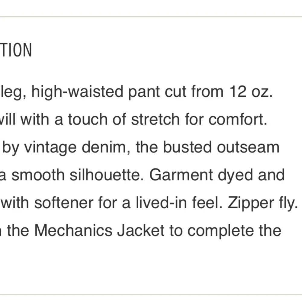 Buck Mason Rider Black Jeans - Picture 5 of 6